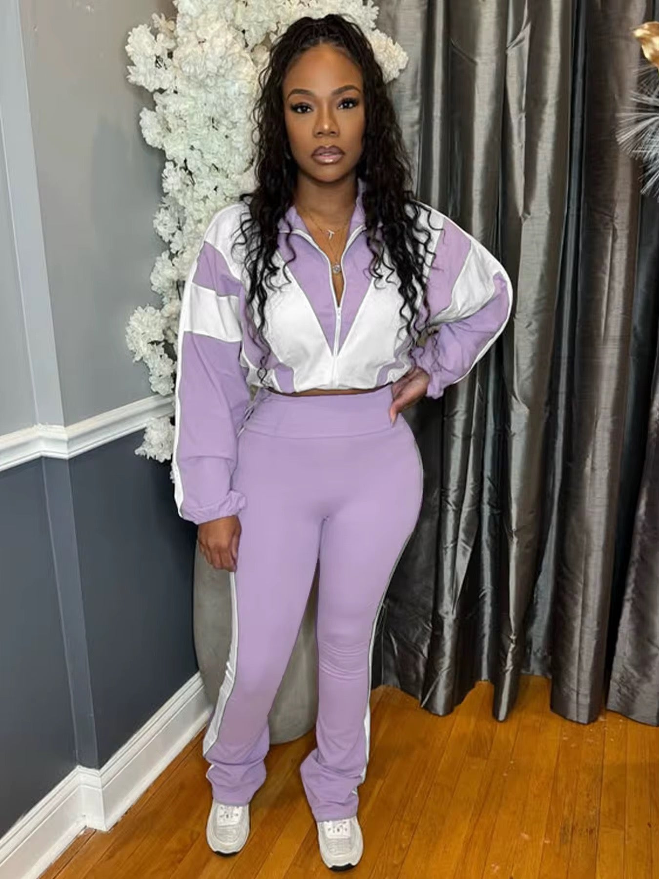 Tracksuit Jogging Wear Two Piece Set Women Clothing