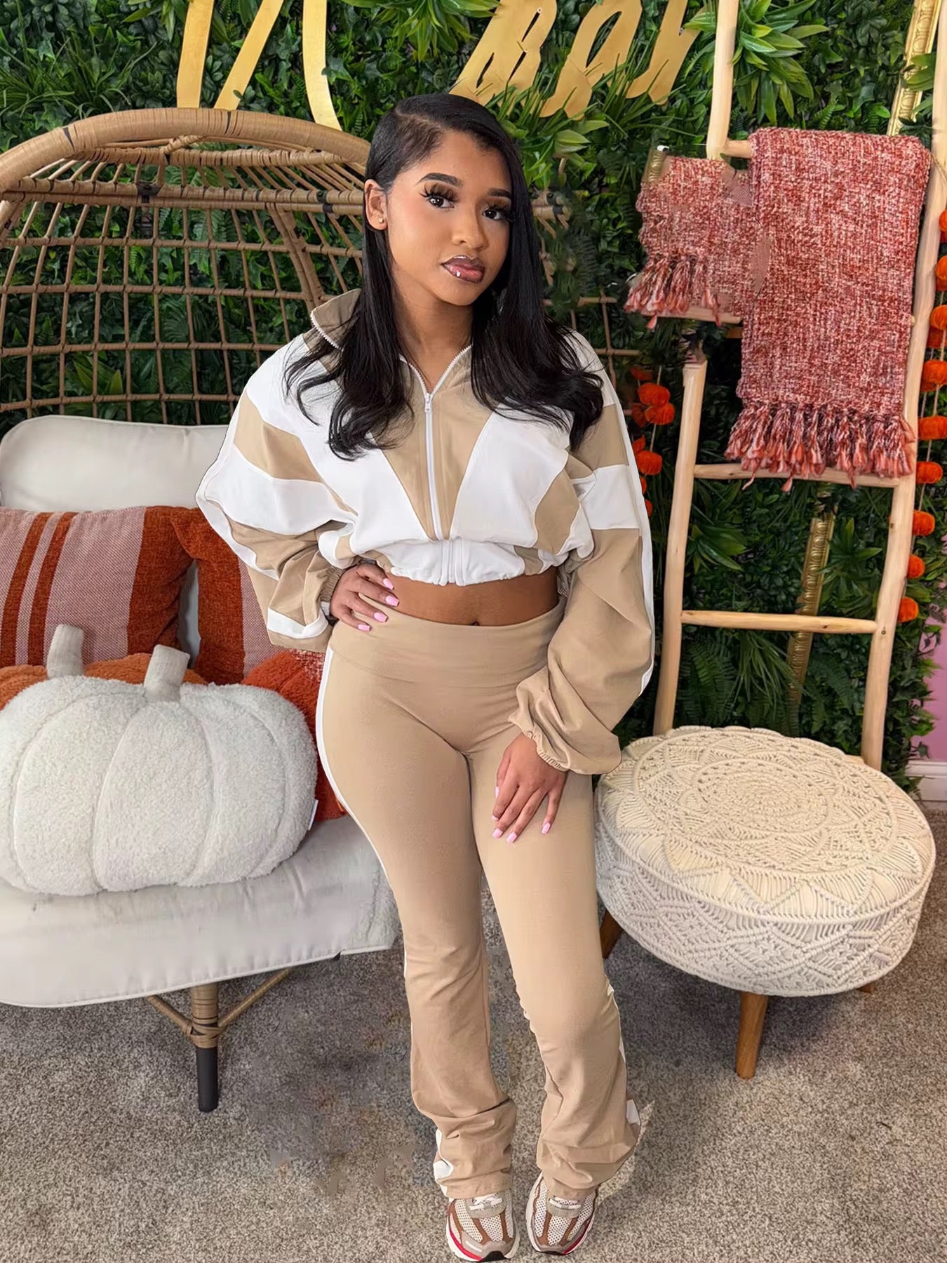 Tracksuit Jogging Wear Two Piece Set Women Clothing