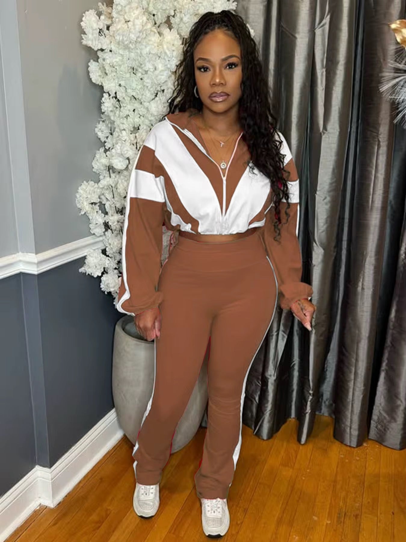 Tracksuit Jogging Wear Two Piece Set Women Clothing