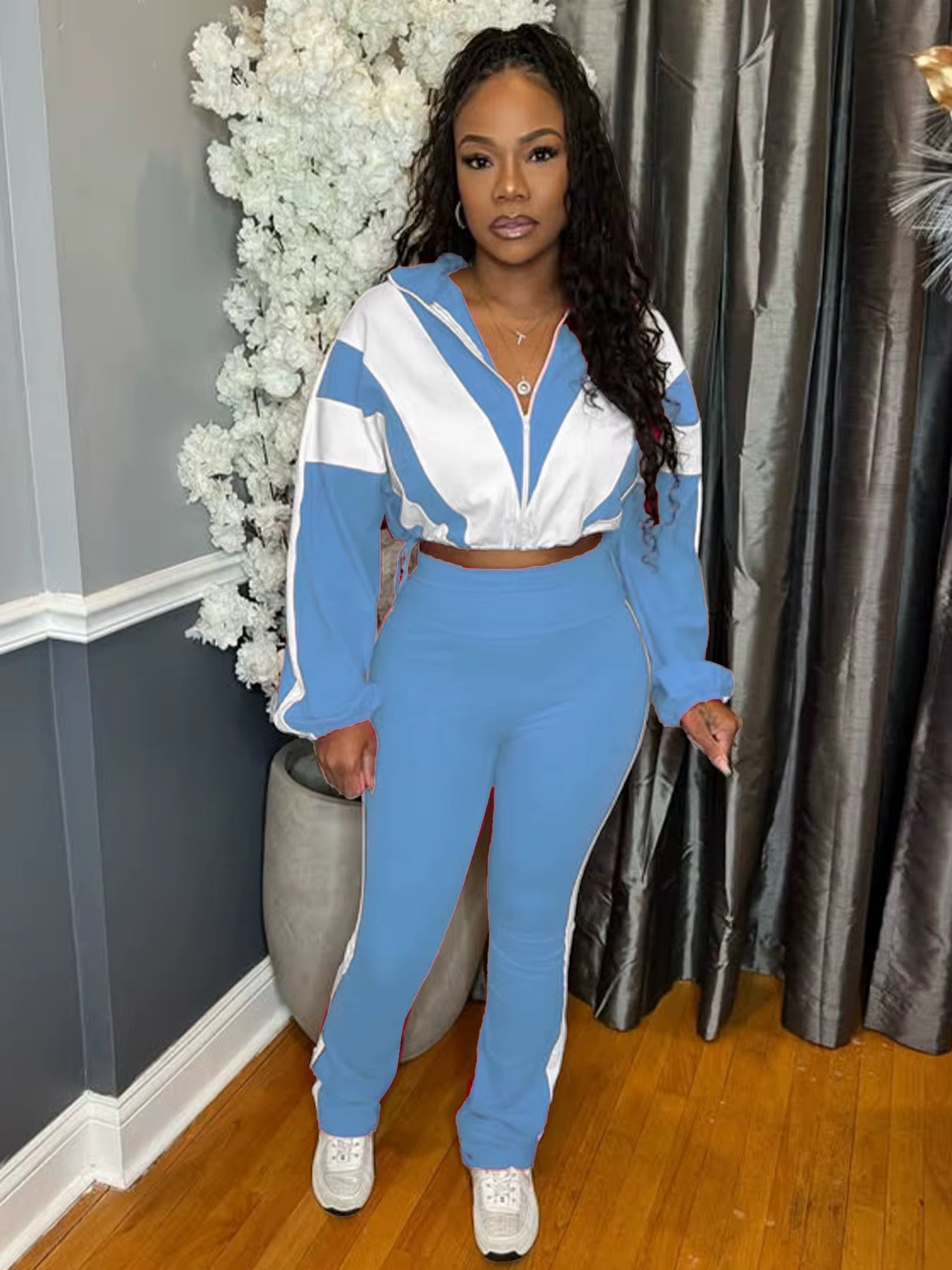 Tracksuit Jogging Wear Two Piece Set Women Clothing