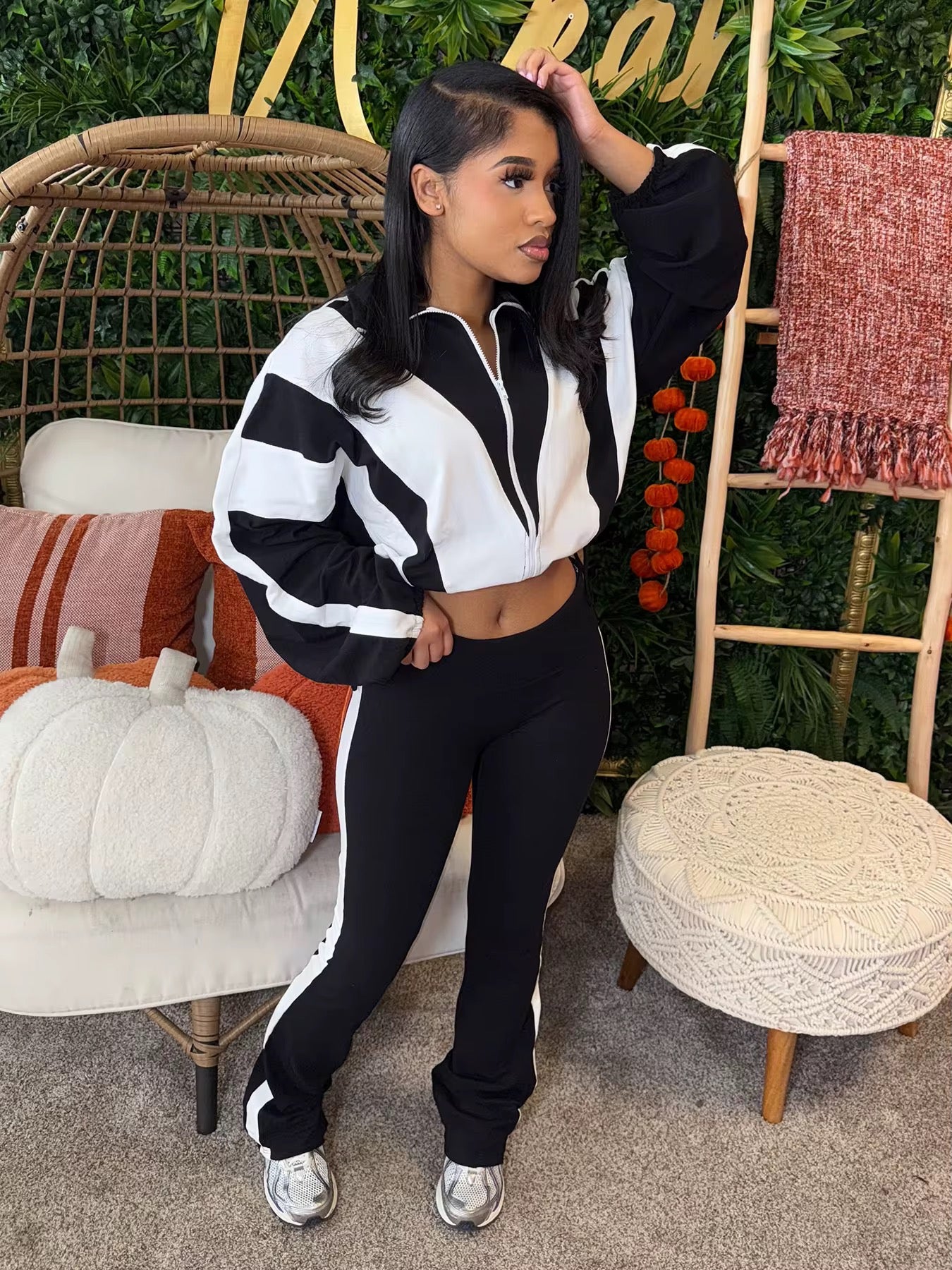 Tracksuit Jogging Wear Two Piece Set Women Clothing