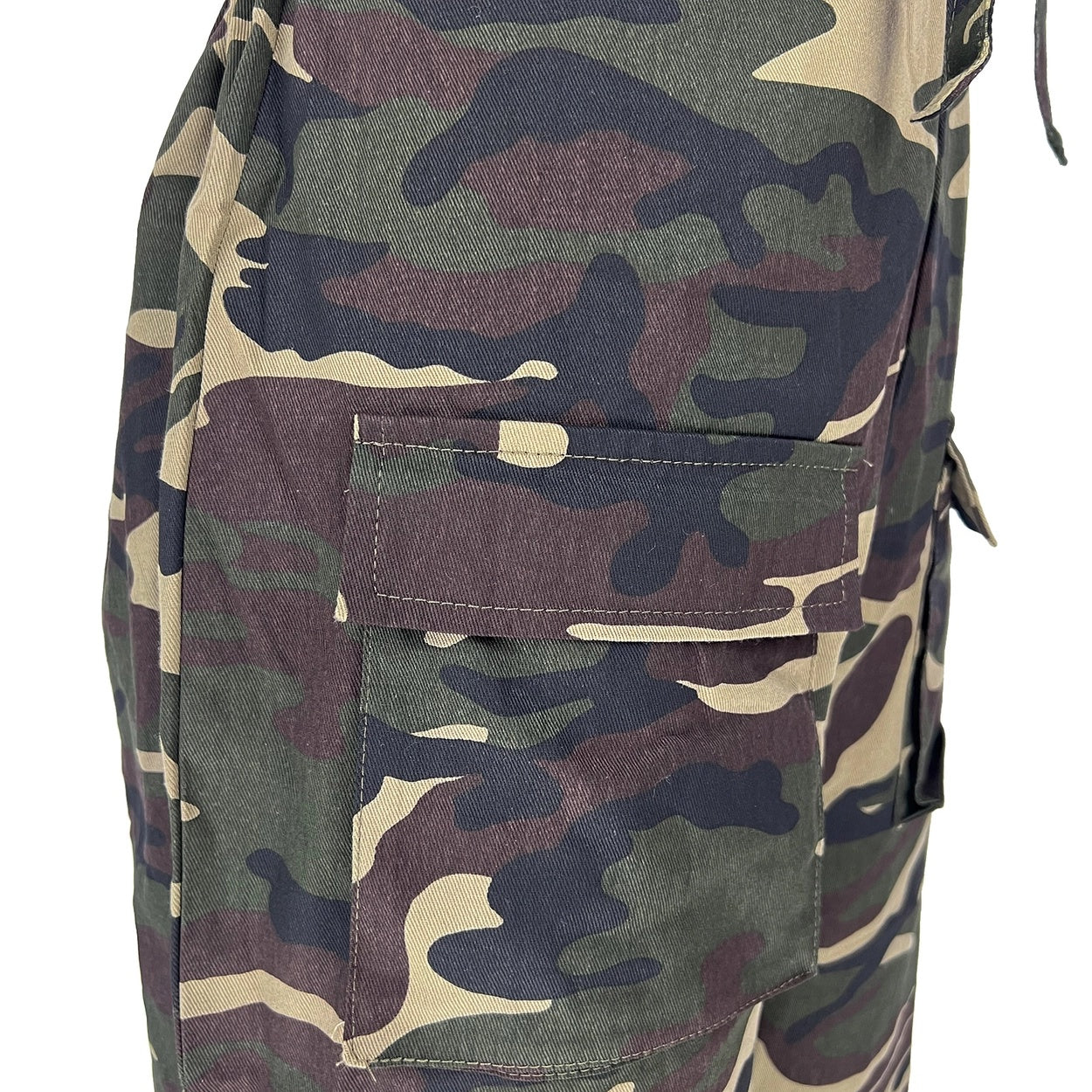 Streetwear Loose Camouflage Overalls